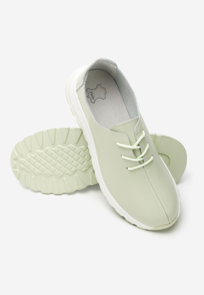 Cici zöld bőr cipő