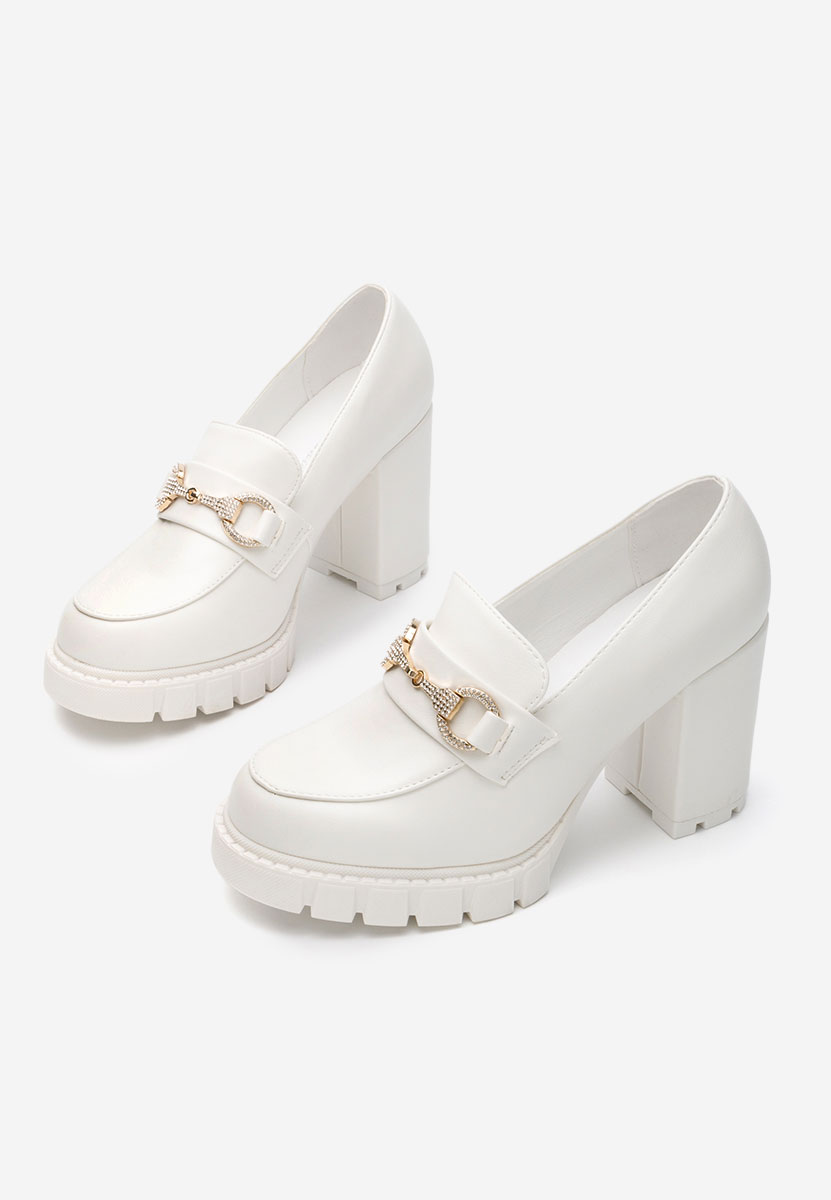 Reena fehér női loafer cipő