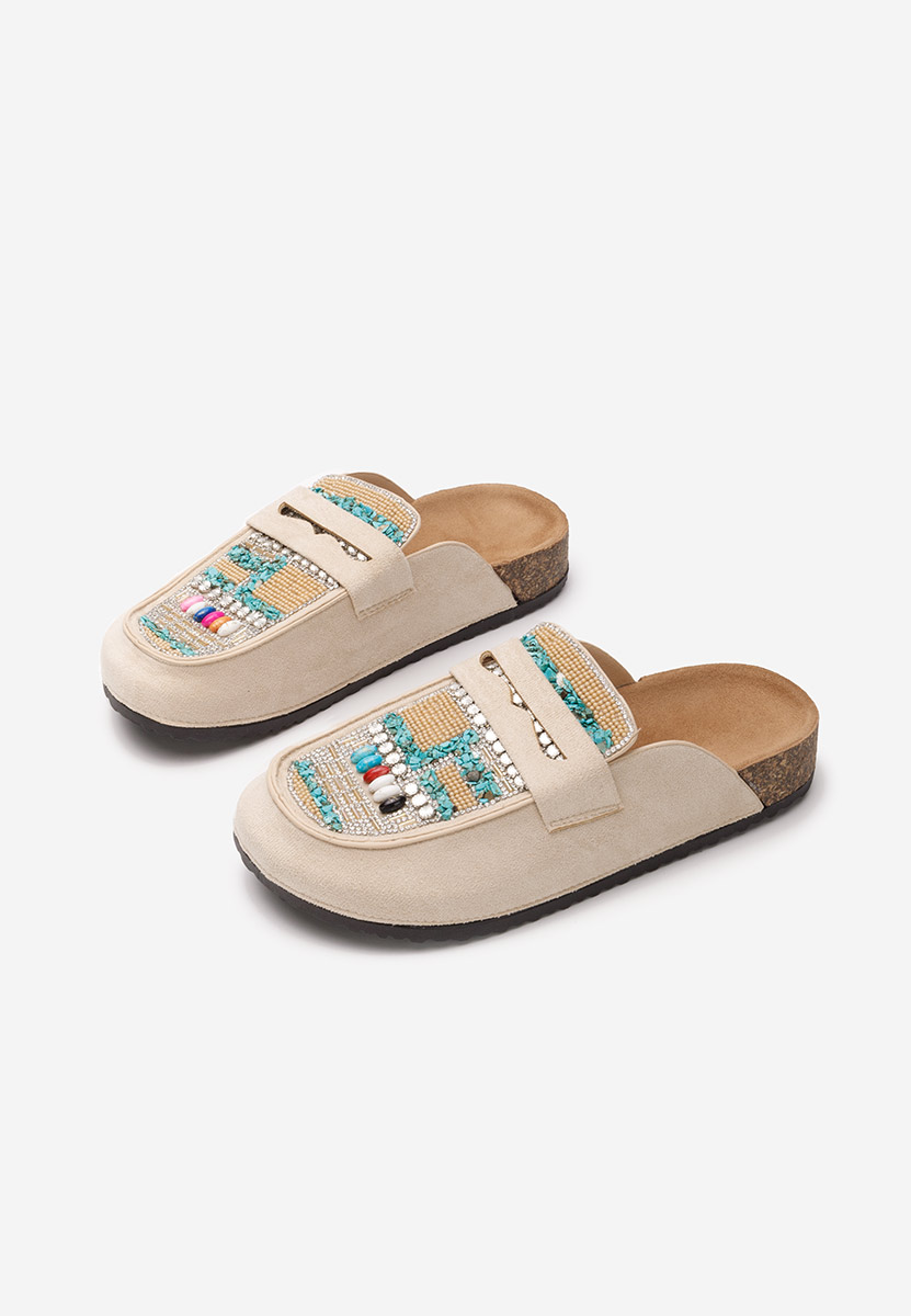 Marlie bézs női papucs