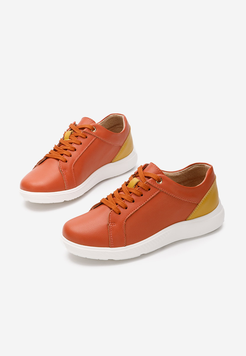 Emree narancssárga női bőr sneaker