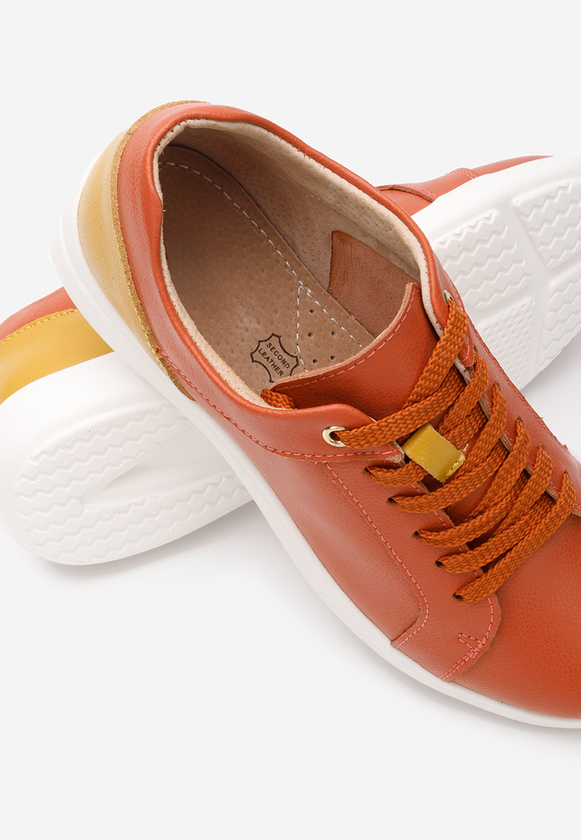 Emree narancssárga női bőr sneaker
