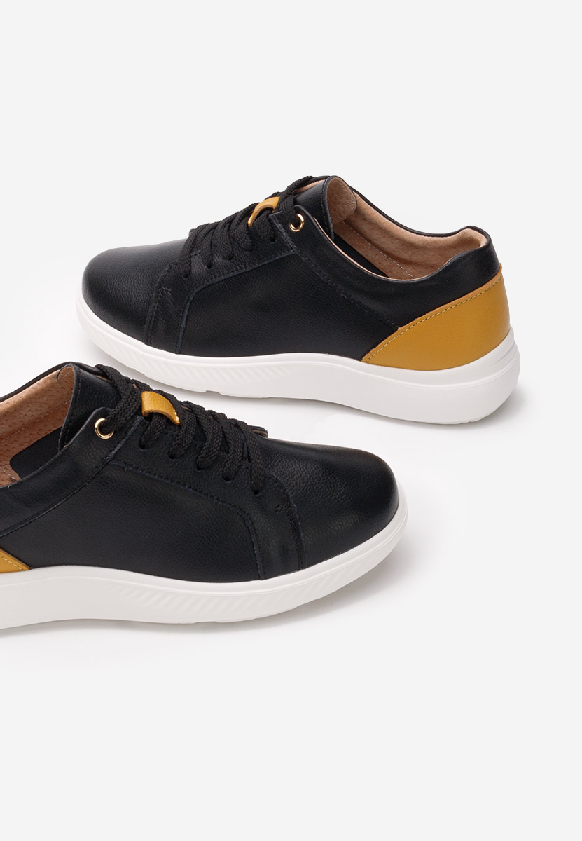 Emree fekete női bőr sneaker