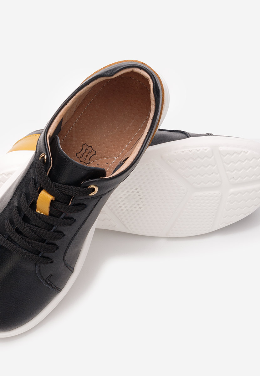 Emree fekete női bőr sneaker