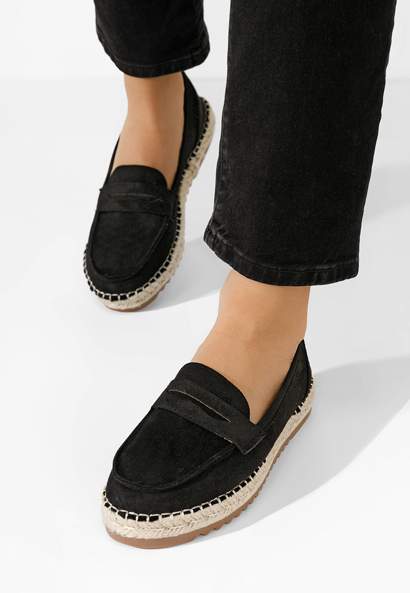 Elanore fekete női mokaszin