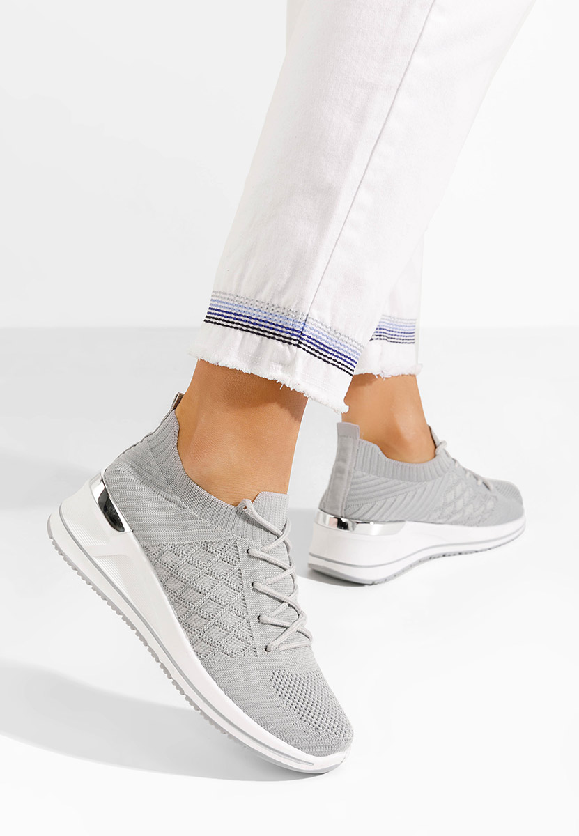 Uvesa szürke platform sneaker cipő 