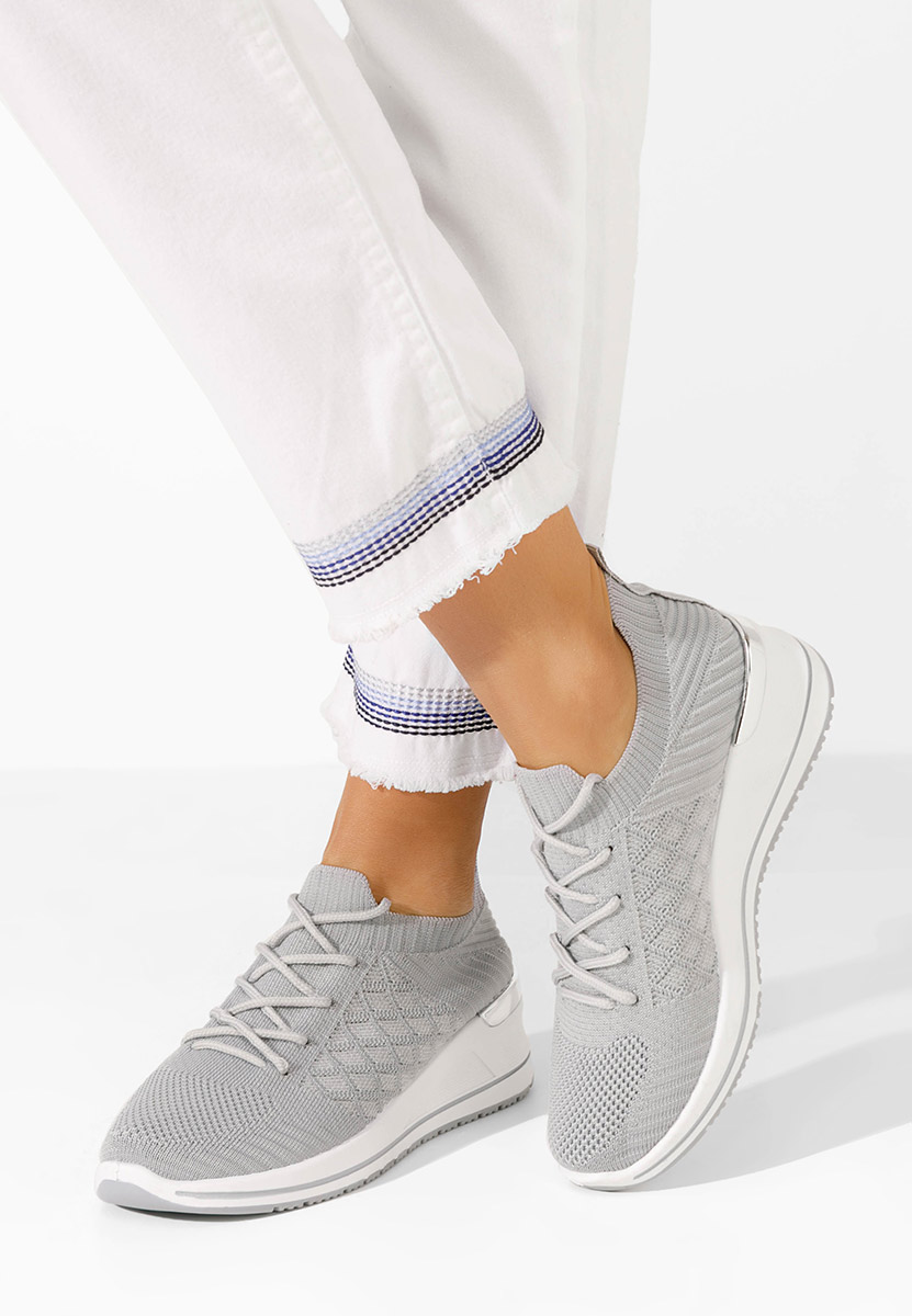 Uvesa szürke platform sneaker cipő 
