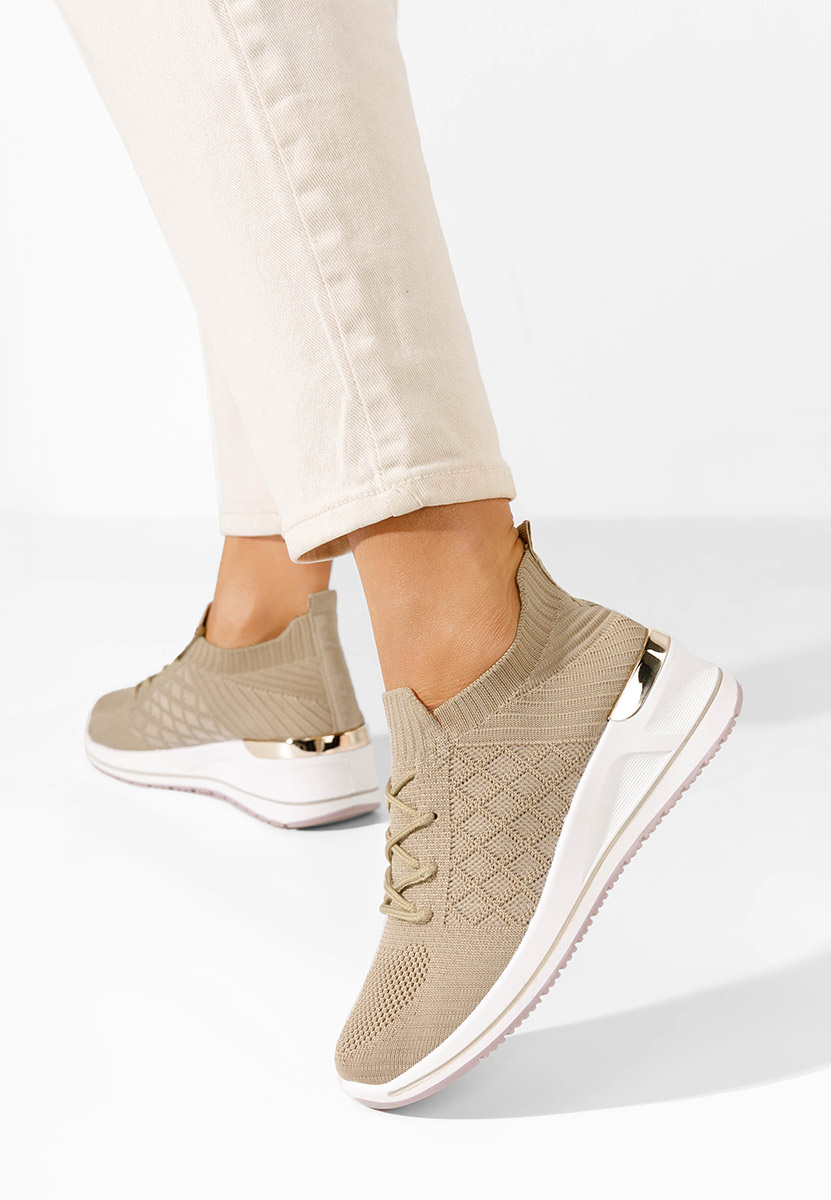 Uvesa khaki platform sneaker cipő 