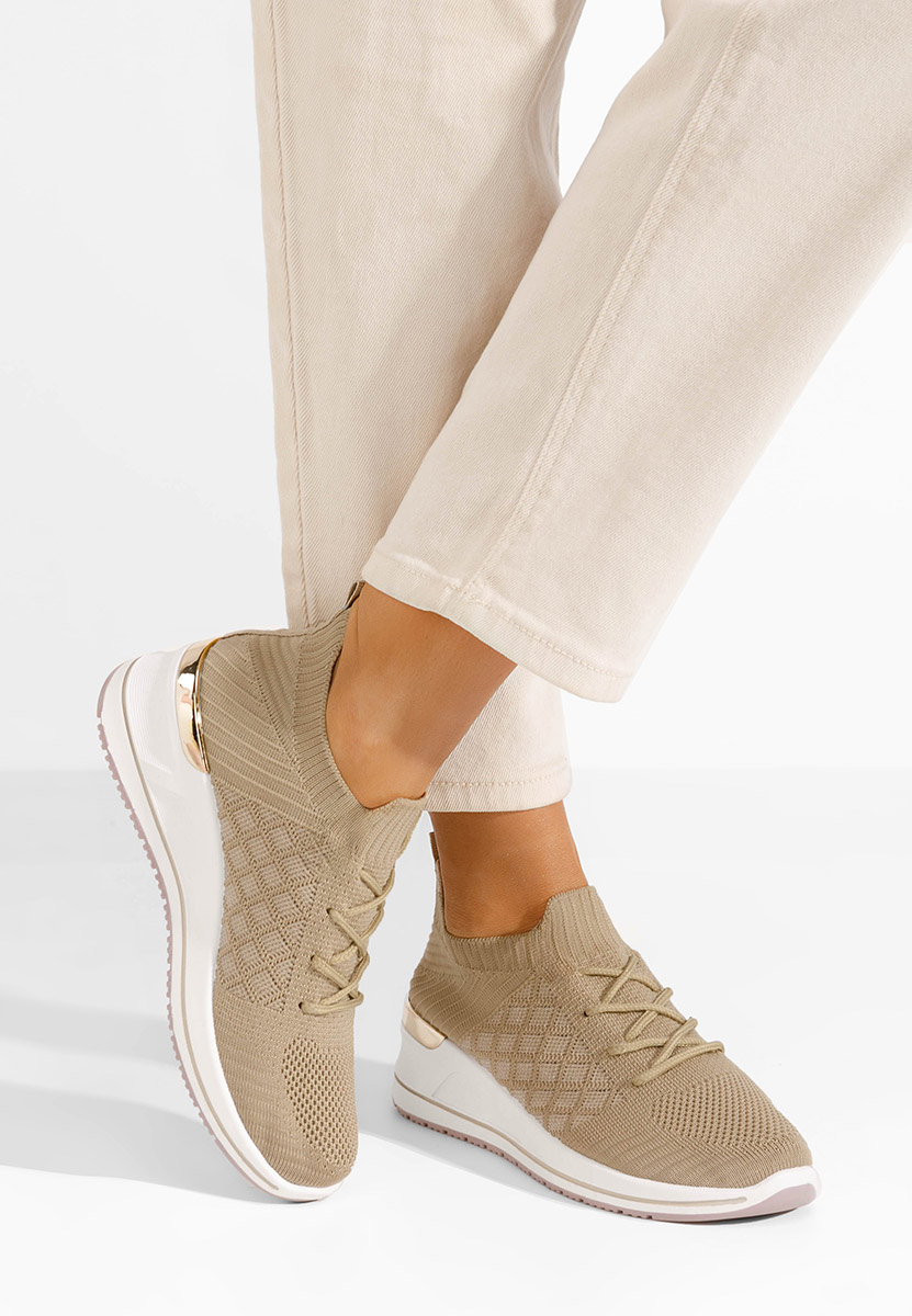 Uvesa khaki platform sneaker cipő 