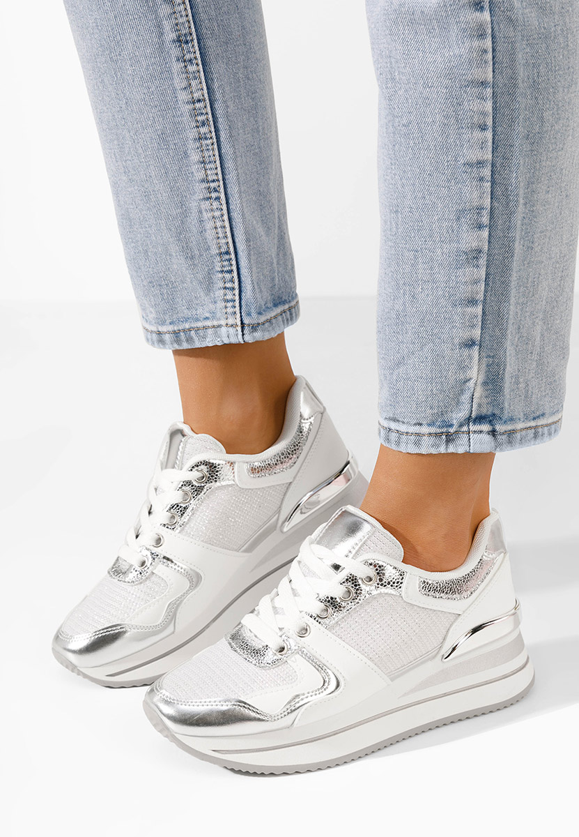 Daisie ezüst telitalpú platform sneaker