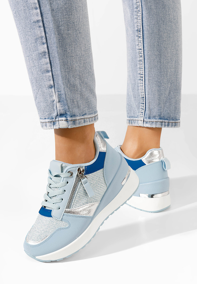 Zenna tengerészkék platform sneaker cipő 