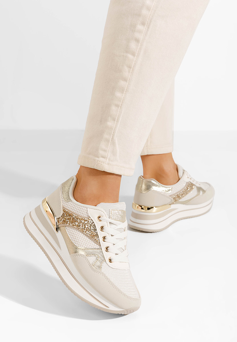 Camora bézs telitalpú platform sneaker