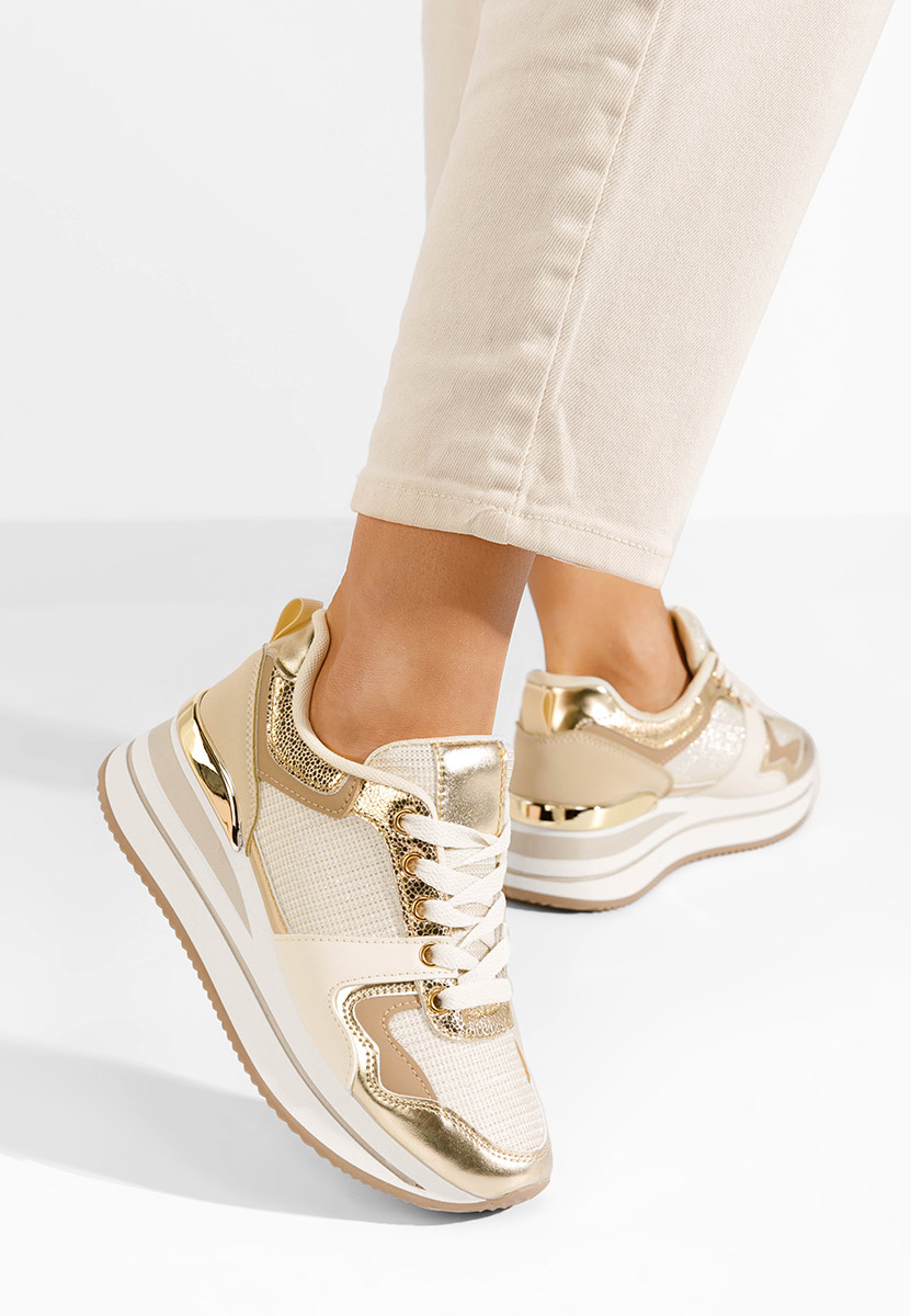 Daisie bézs telitalpú platform sneaker