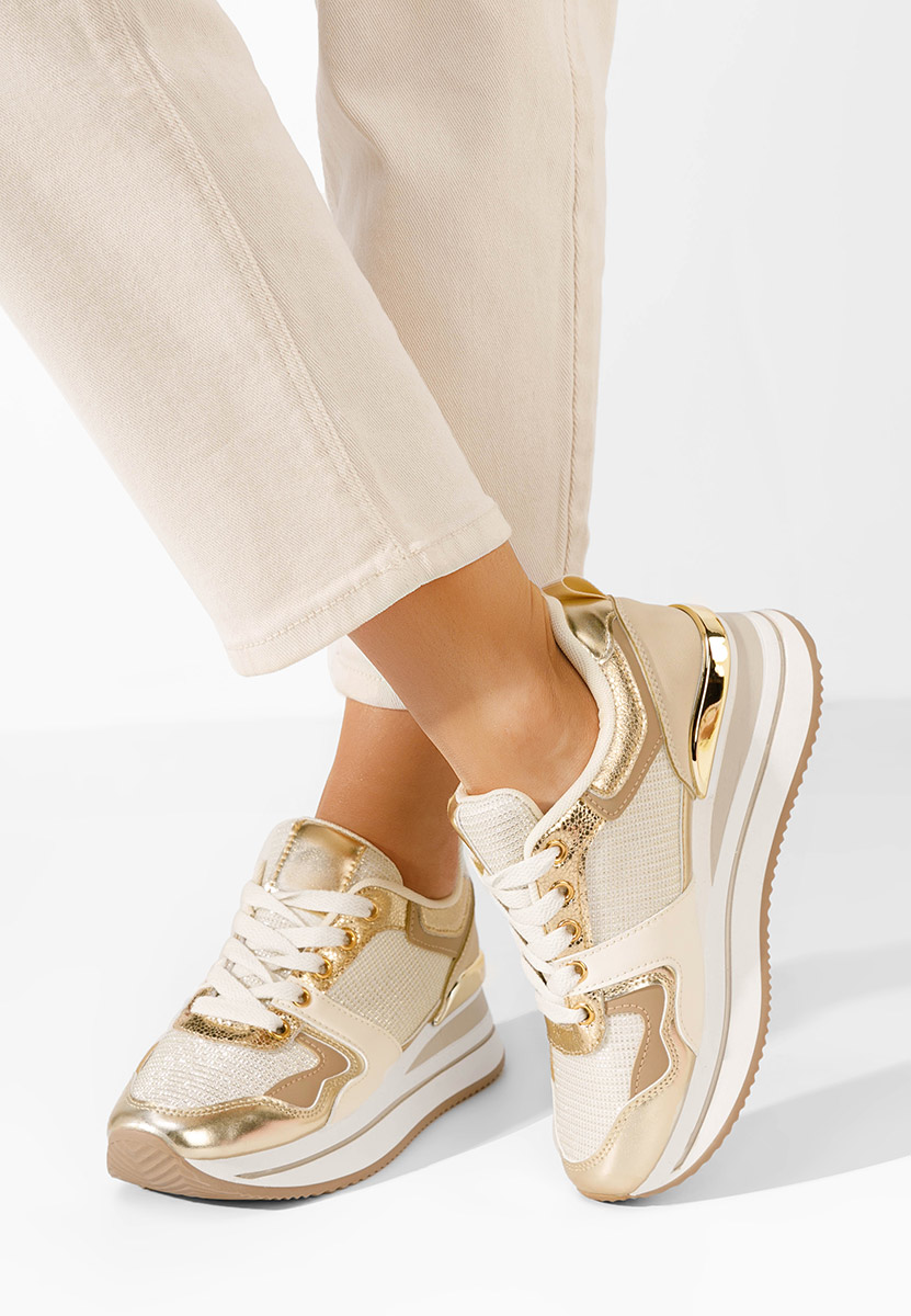 Daisie bézs telitalpú platform sneaker