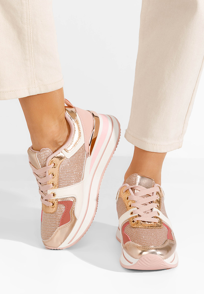Daisie rózsaszín telitalpú platform sneaker
