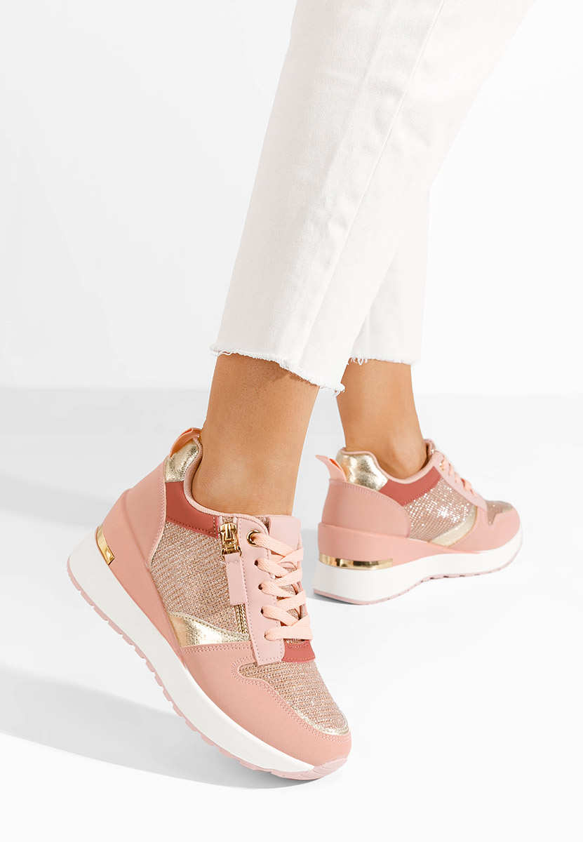 Zenna rózsaszín platform sneaker cipő 