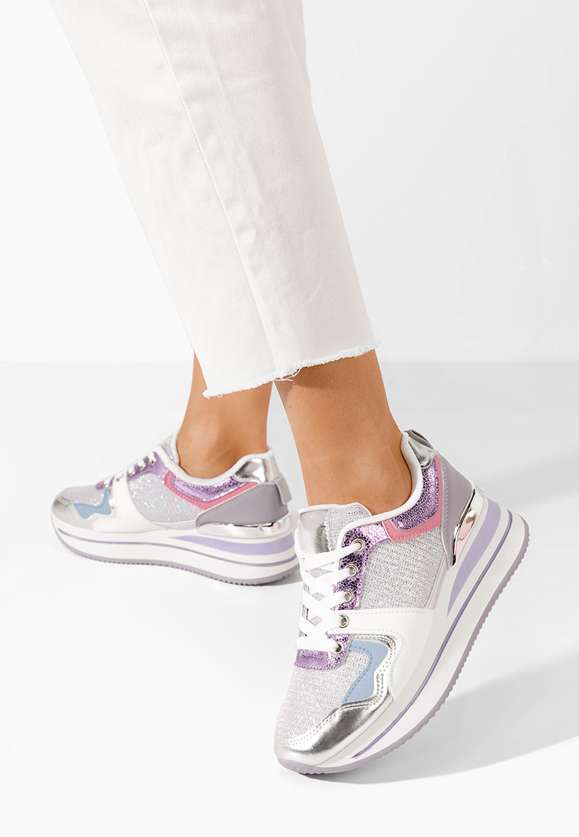 Daisie világos lila telitalpú platform sneaker