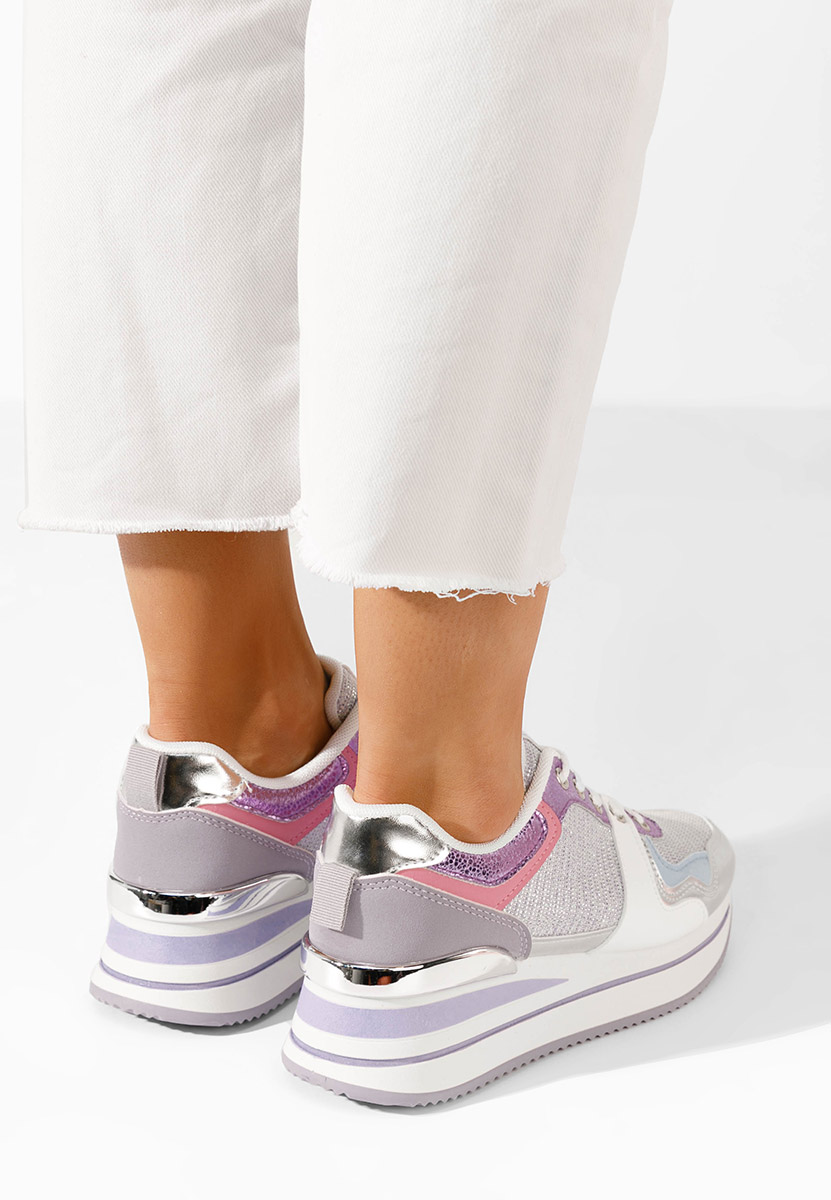 Daisie világos lila telitalpú platform sneaker