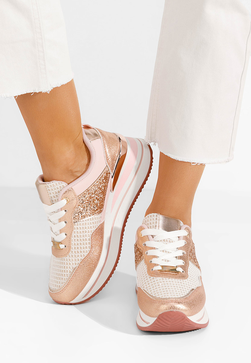 Hanifa rózsaszín telitalpú platform sneaker