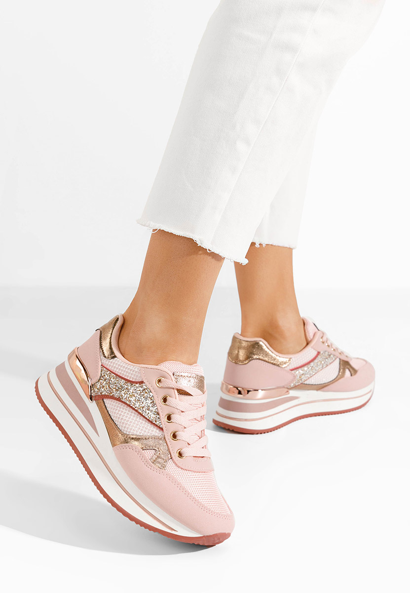 Camora rózsaszín telitalpú platform sneaker
