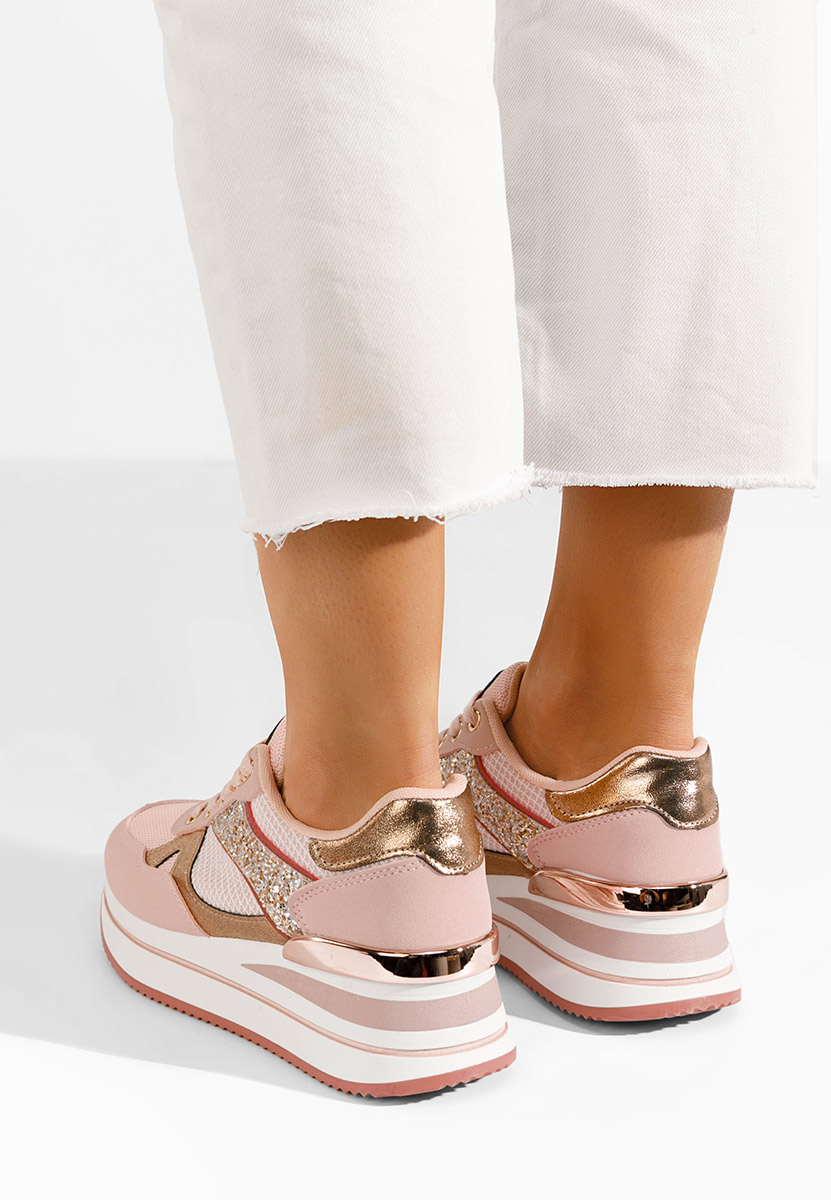 Camora rózsaszín telitalpú platform sneaker