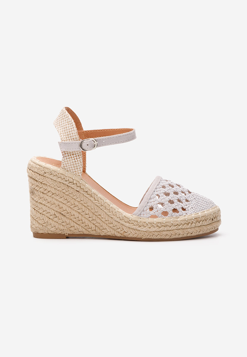 Adeja fehér espadrilles szandál