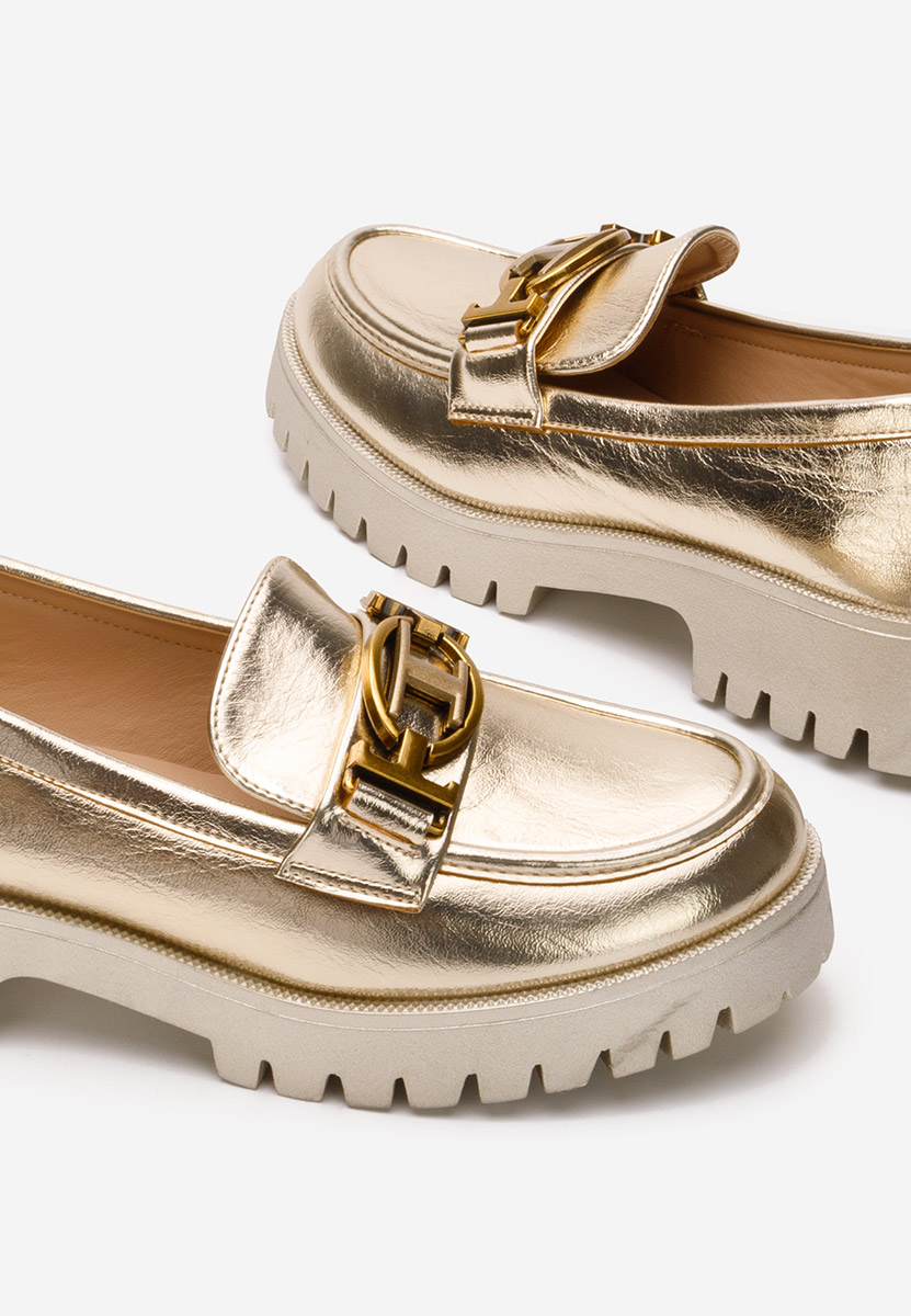 Thara aranyszínü női telitalpú mokaszín