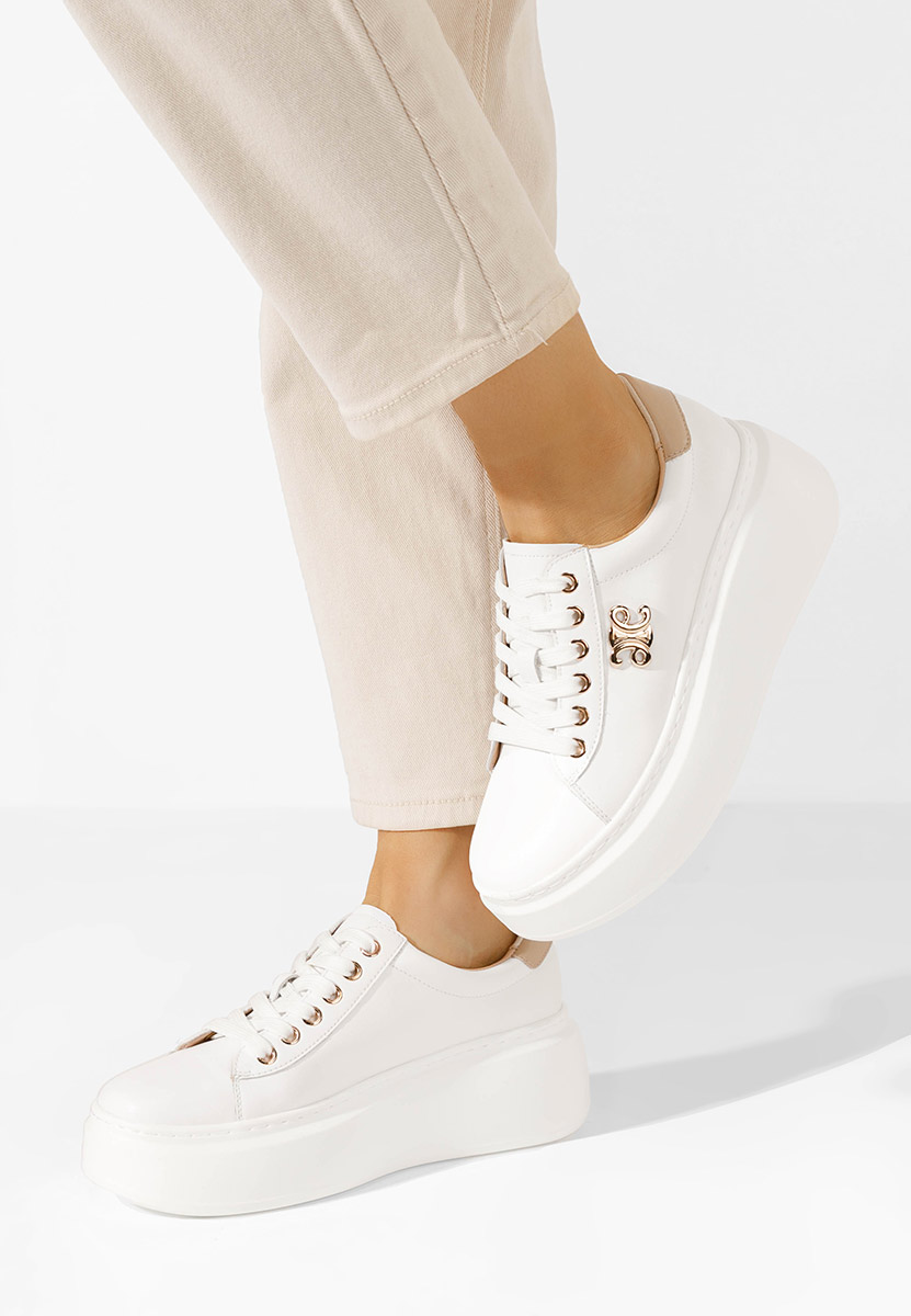 Caliana fehér telitalpú platform sneaker