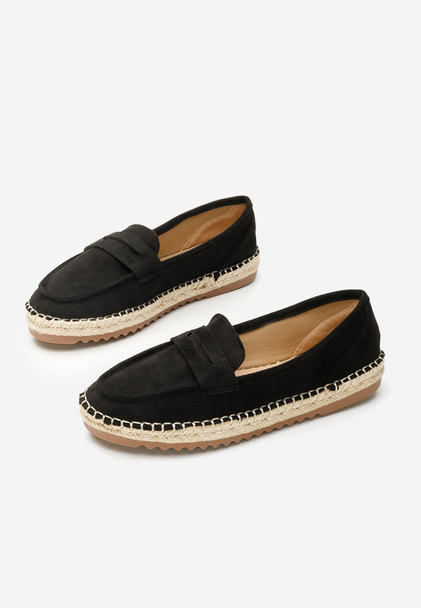 Elanore fekete női mokaszin