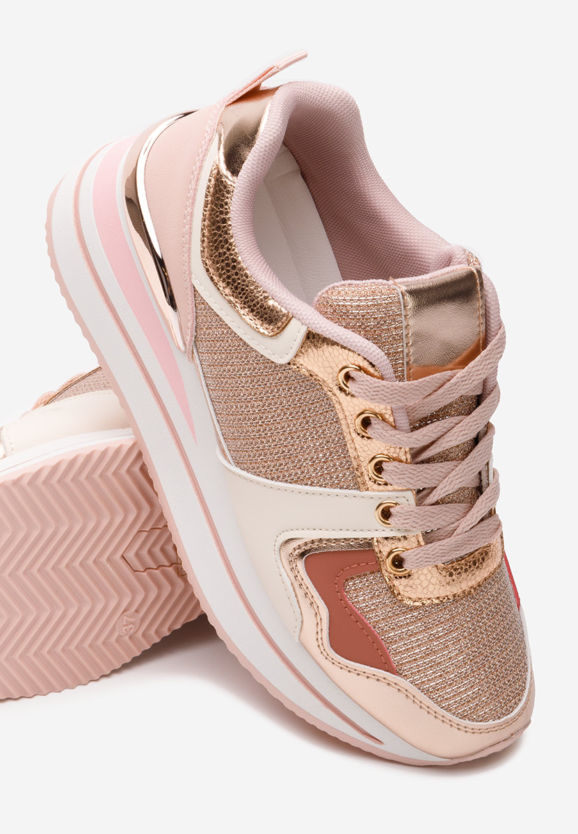 Daisie rózsaszín telitalpú platform sneaker