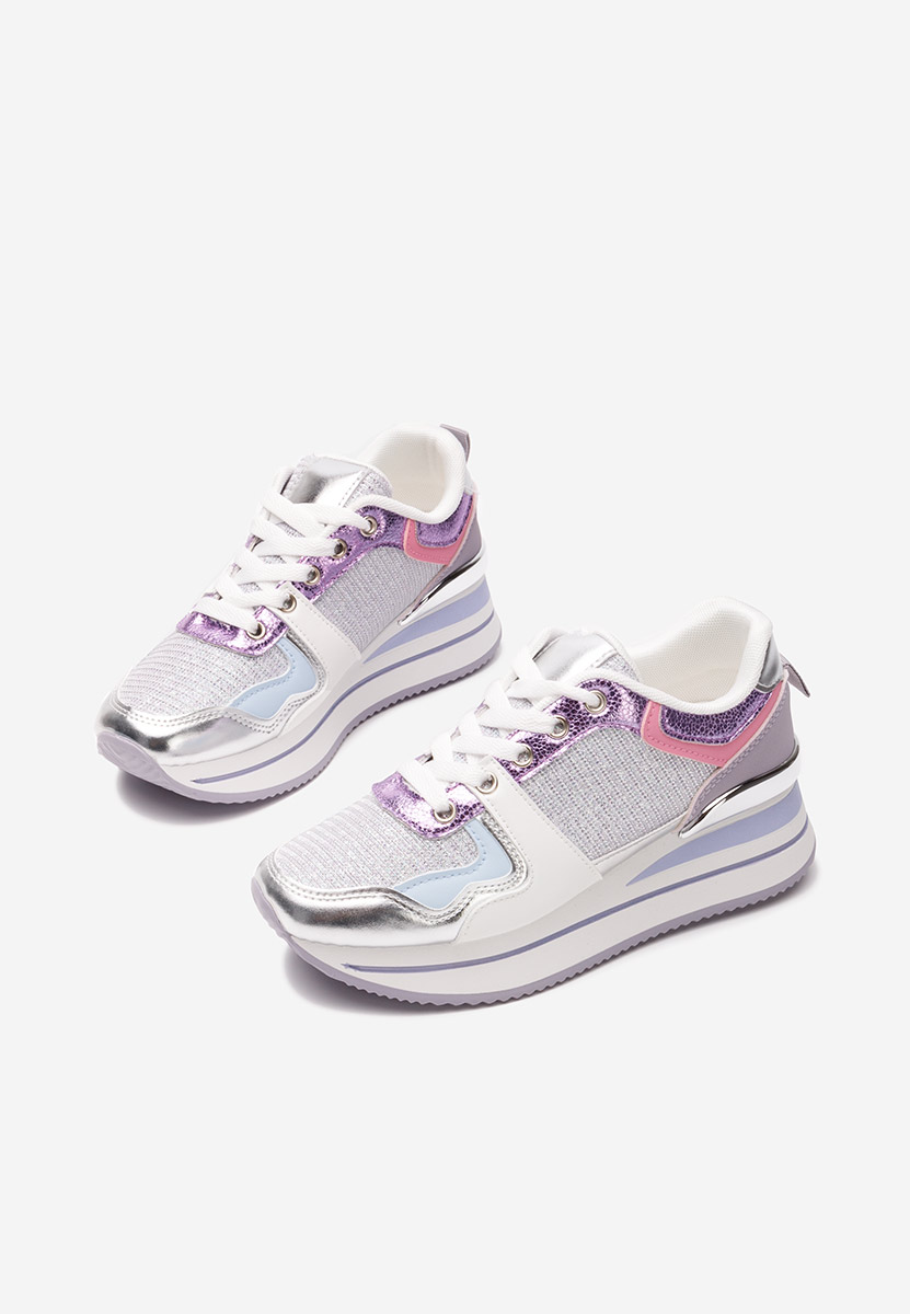 Daisie világos lila telitalpú platform sneaker