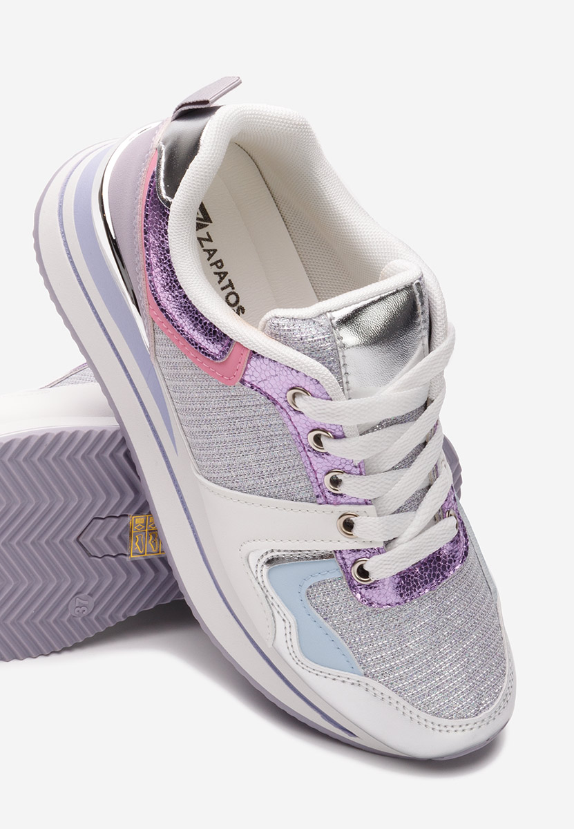 Daisie világos lila telitalpú platform sneaker
