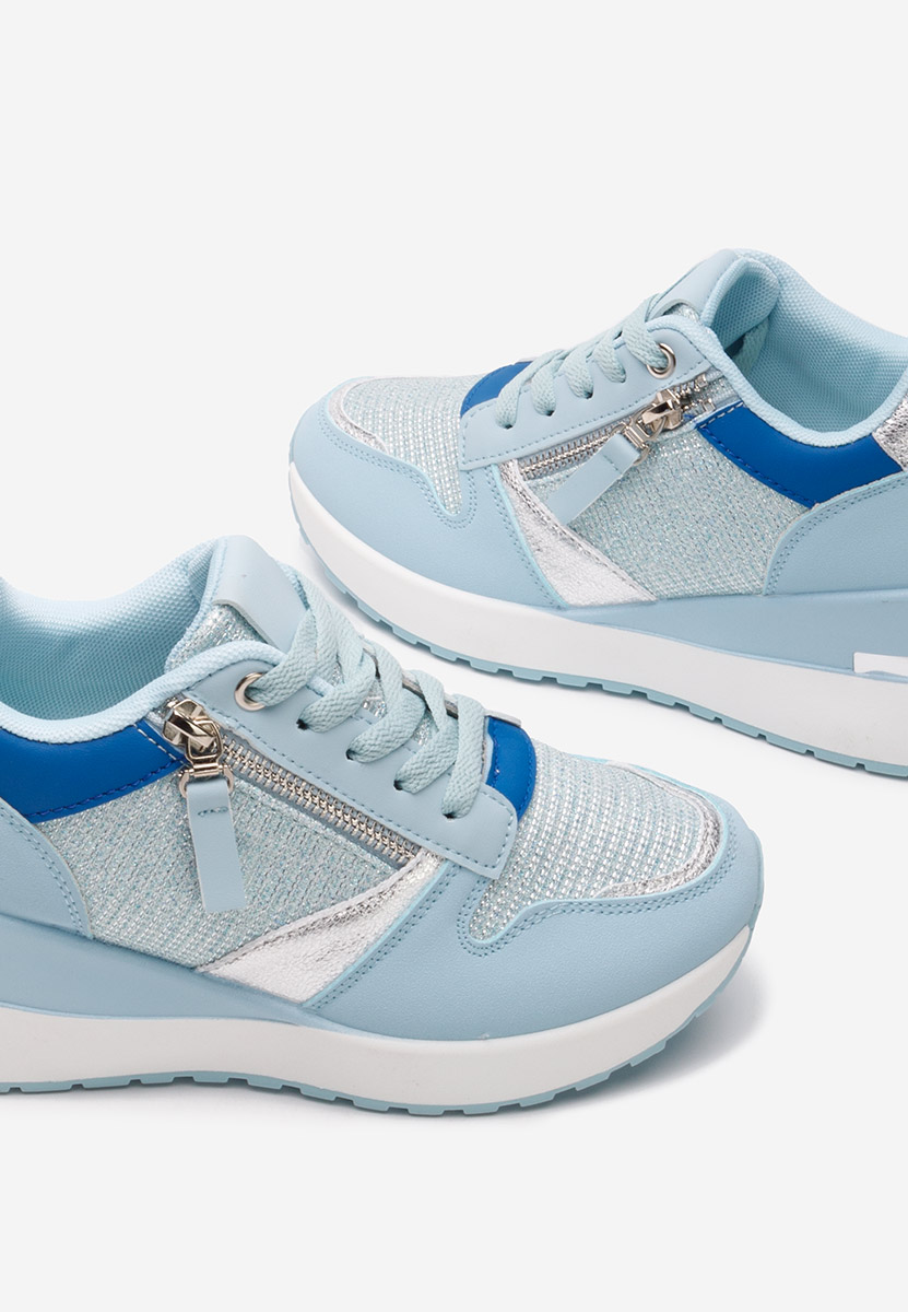Zenna tengerészkék platform sneaker cipő 