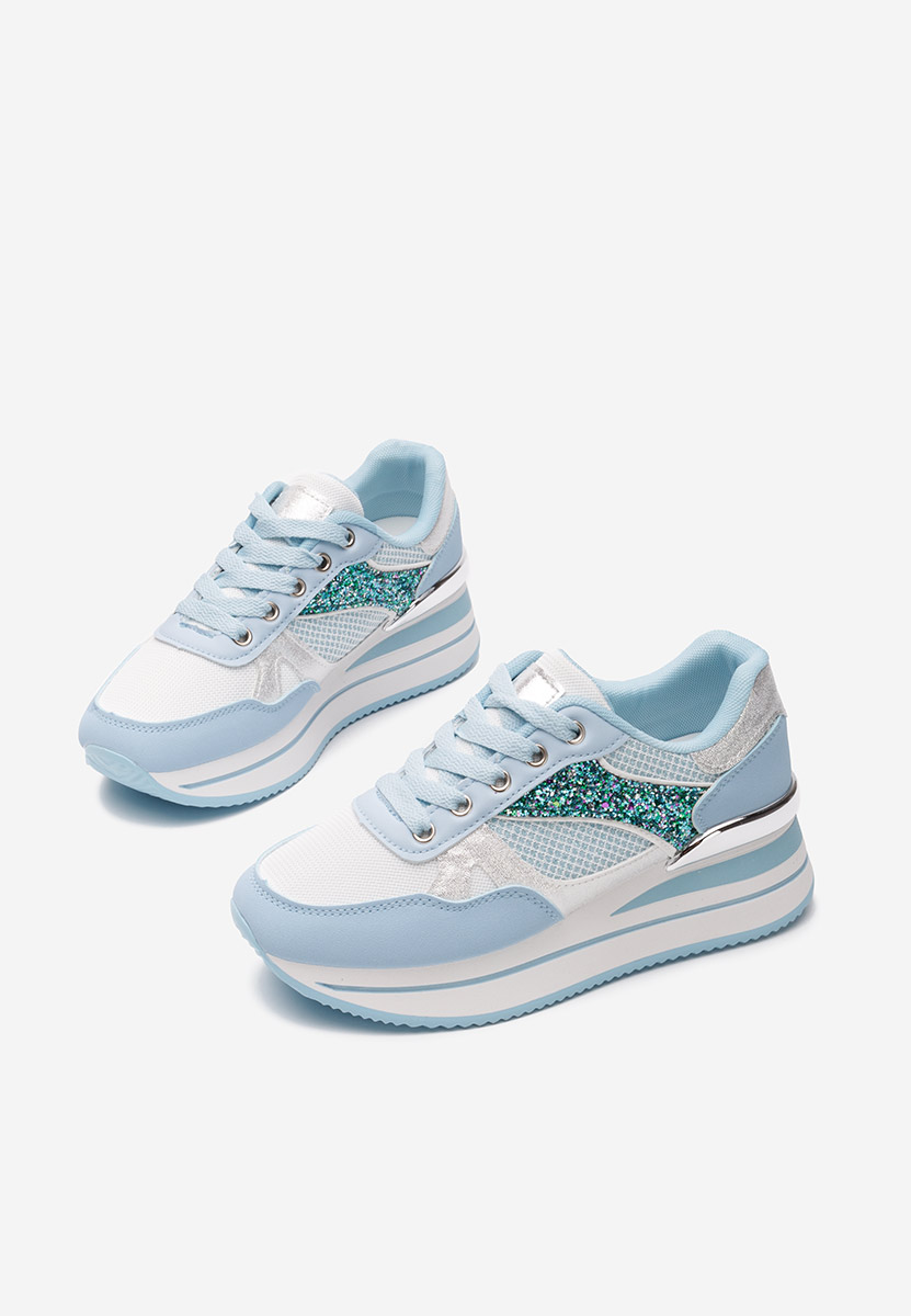 Camora tengerészkék telitalpú platform sneaker