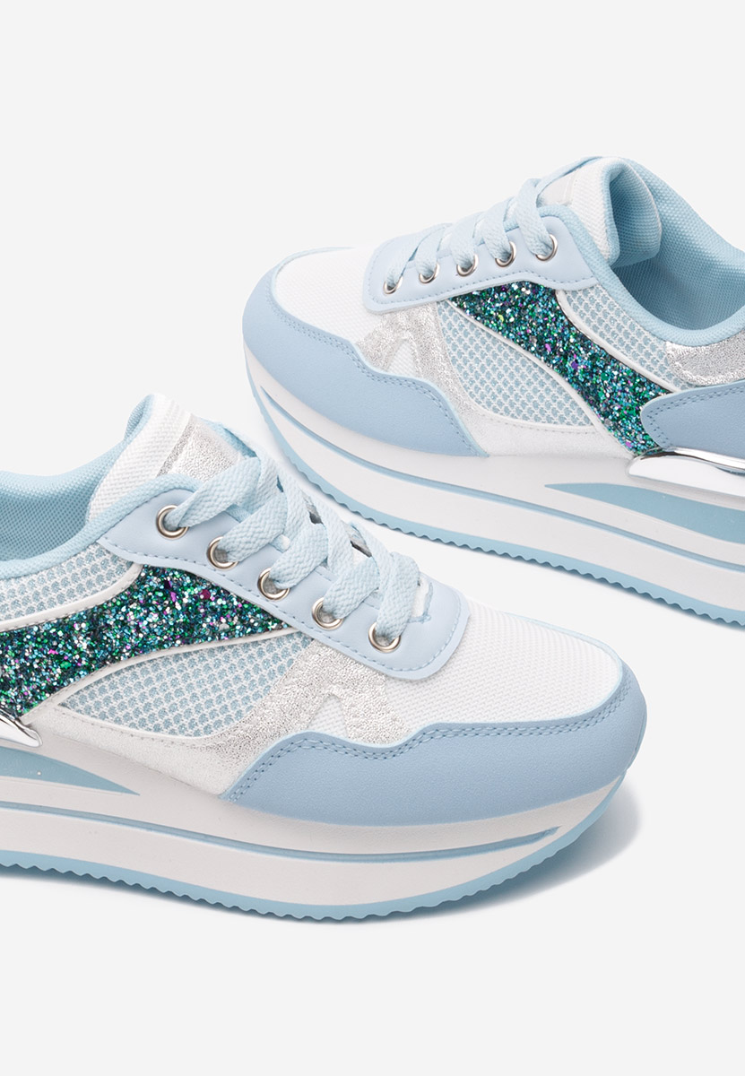Camora tengerészkék telitalpú platform sneaker