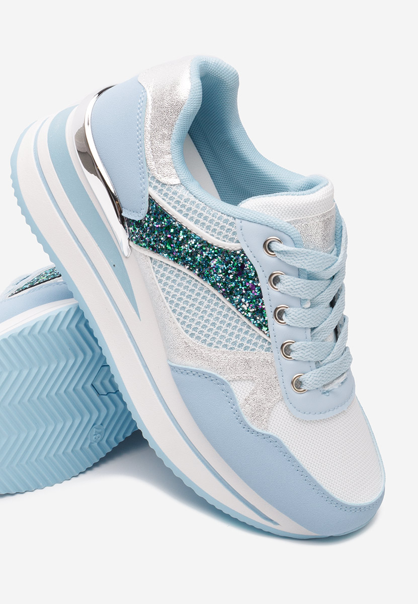 Camora tengerészkék telitalpú platform sneaker