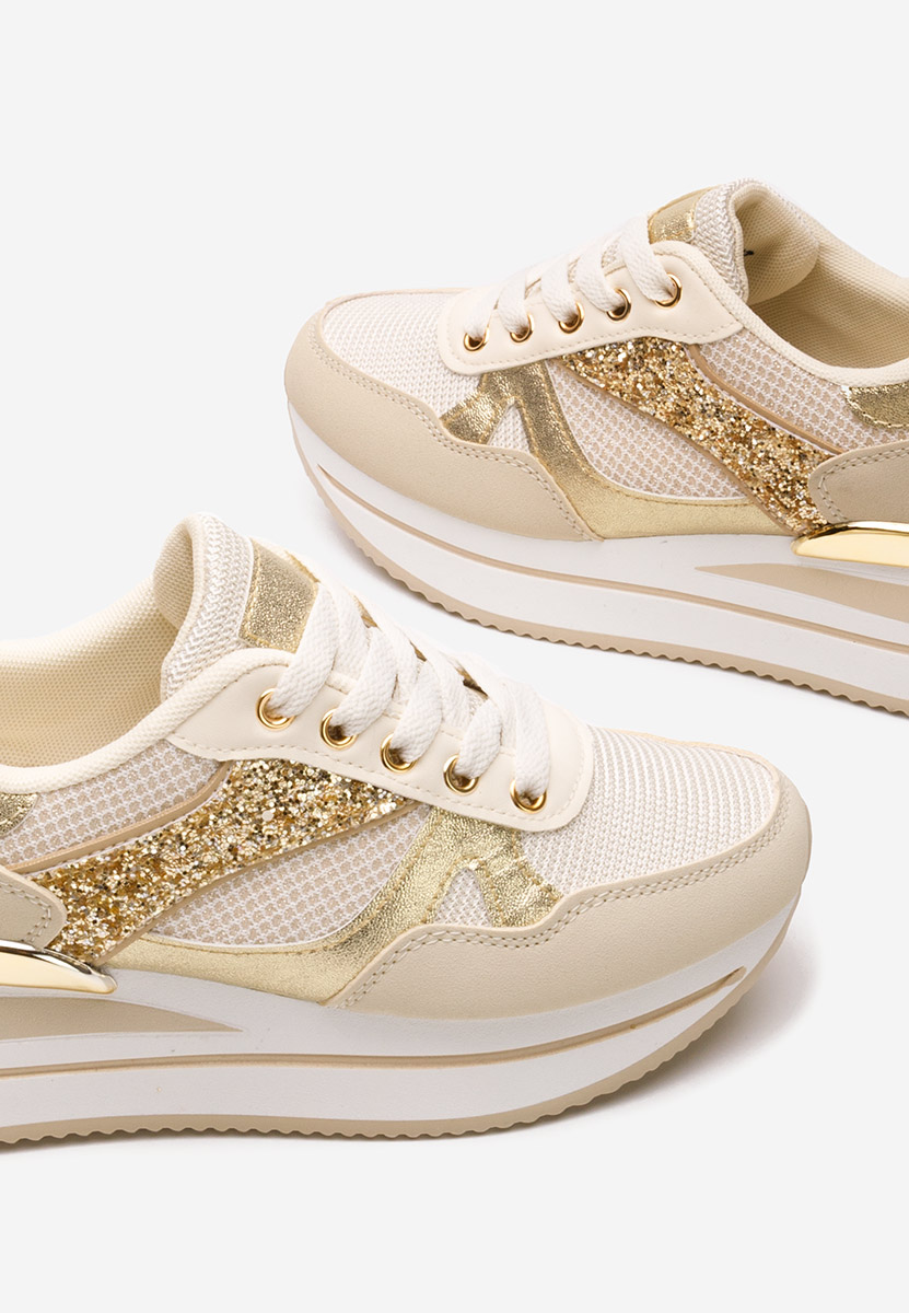 Camora bézs telitalpú platform sneaker