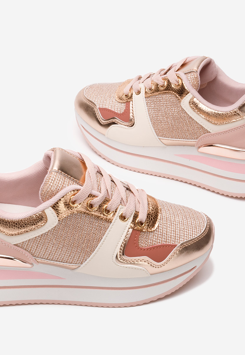 Daisie rózsaszín telitalpú platform sneaker