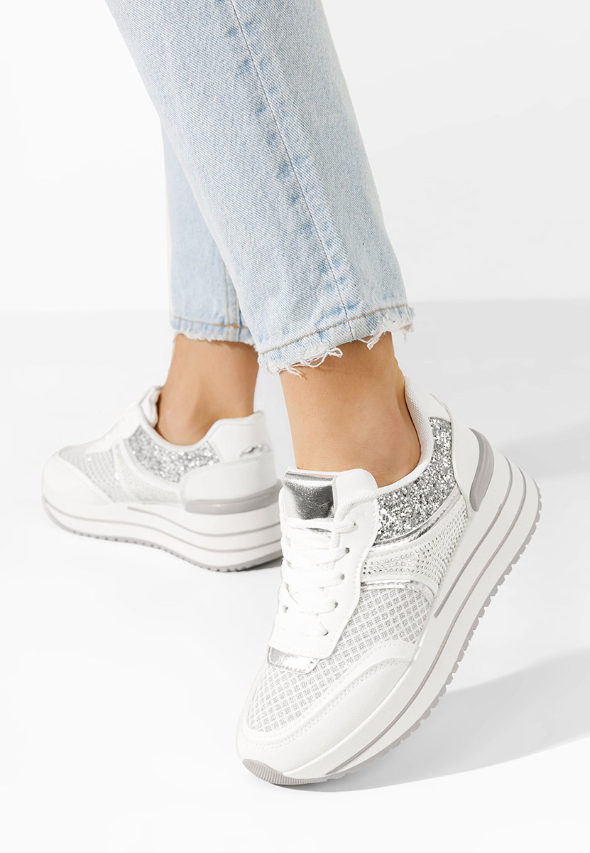 Enabella fehér telitalpú platform sneaker