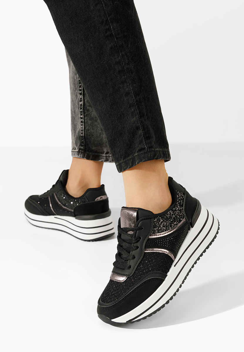 Enabella fekete telitalpú platform sneaker