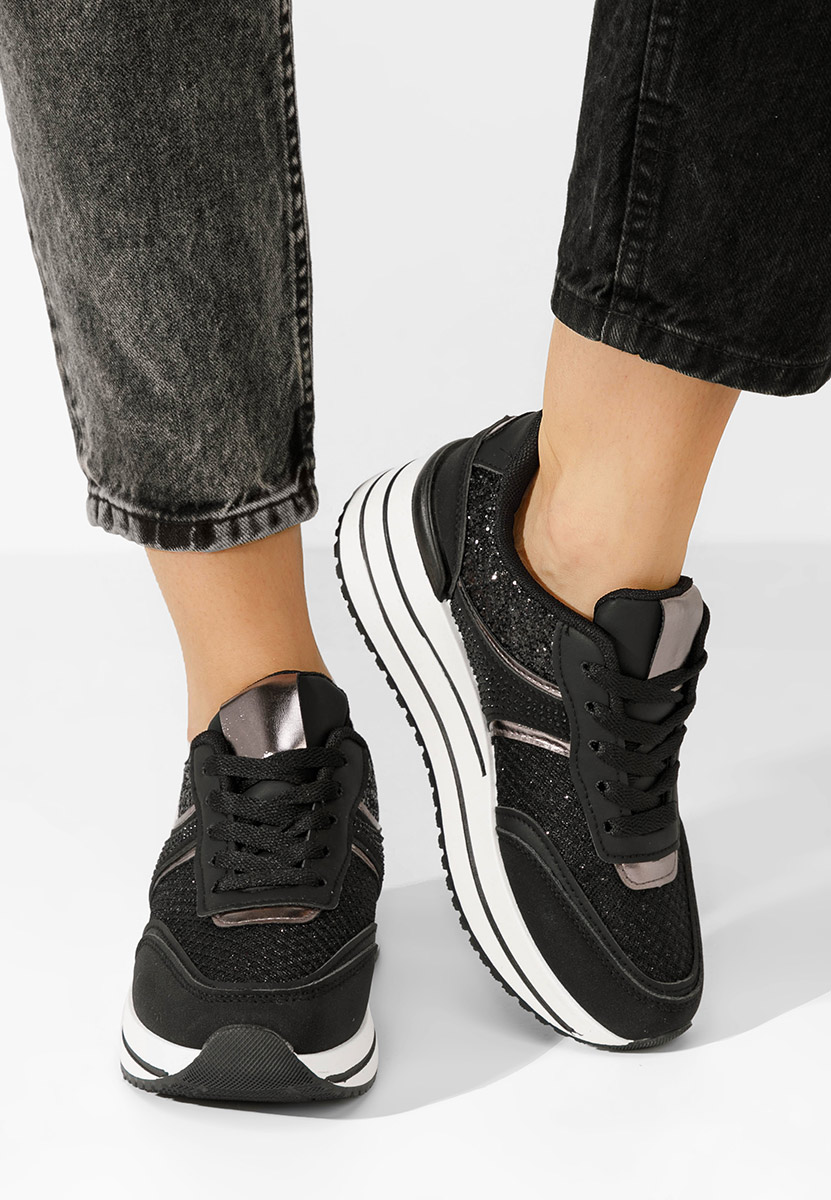 Enabella fekete telitalpú platform sneaker