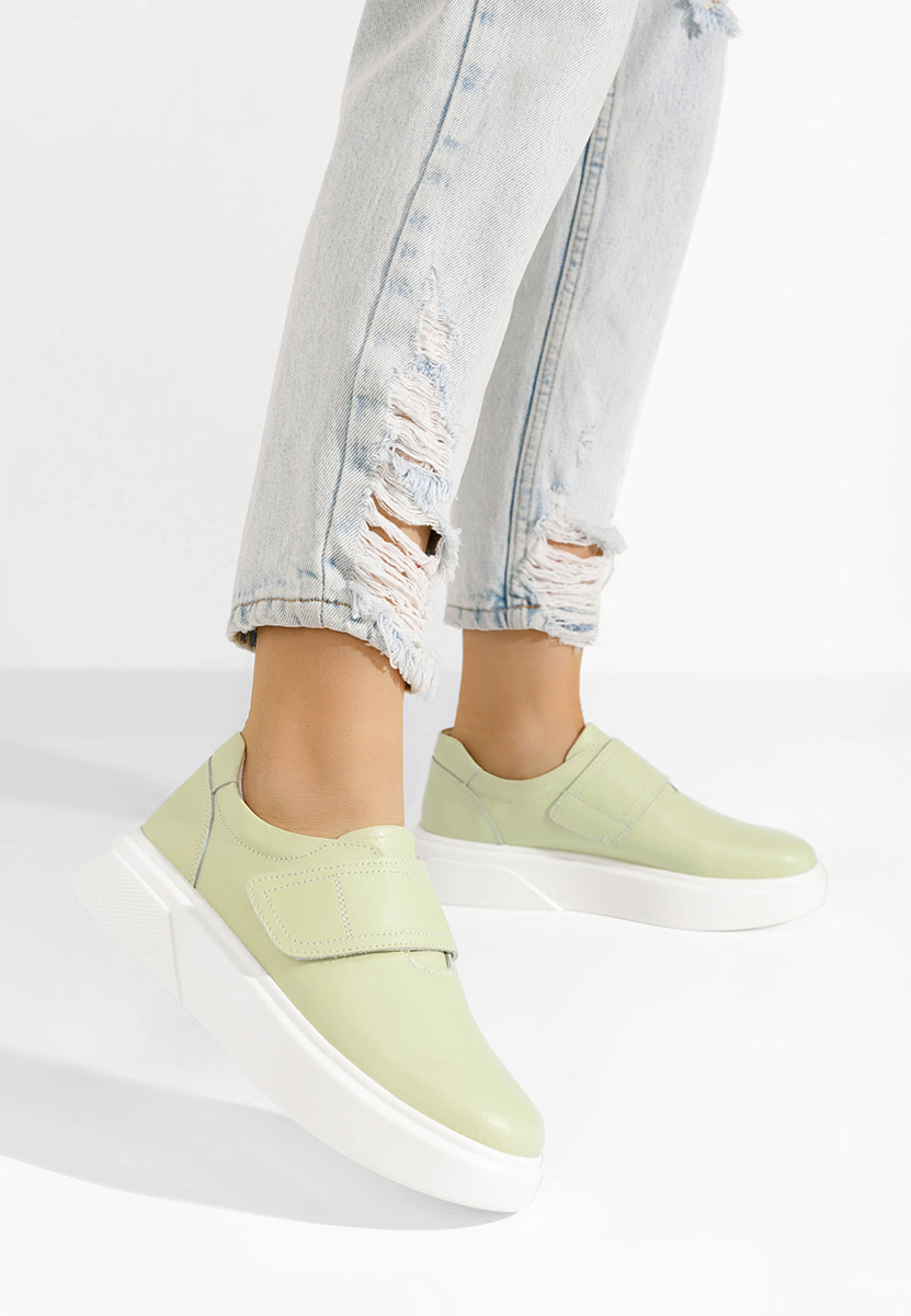 Kally lime női bőr félcipő