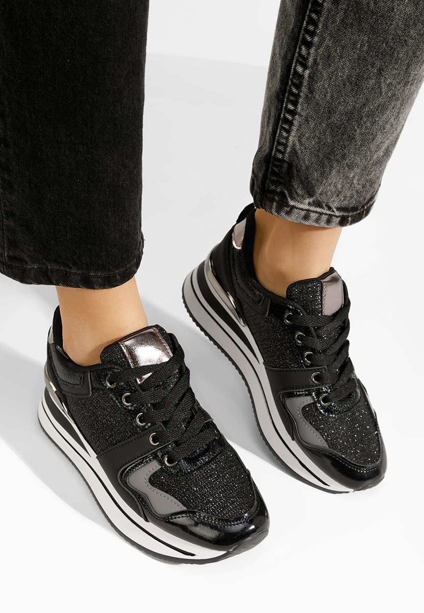 Daisie fekete telitalpú platform sneaker