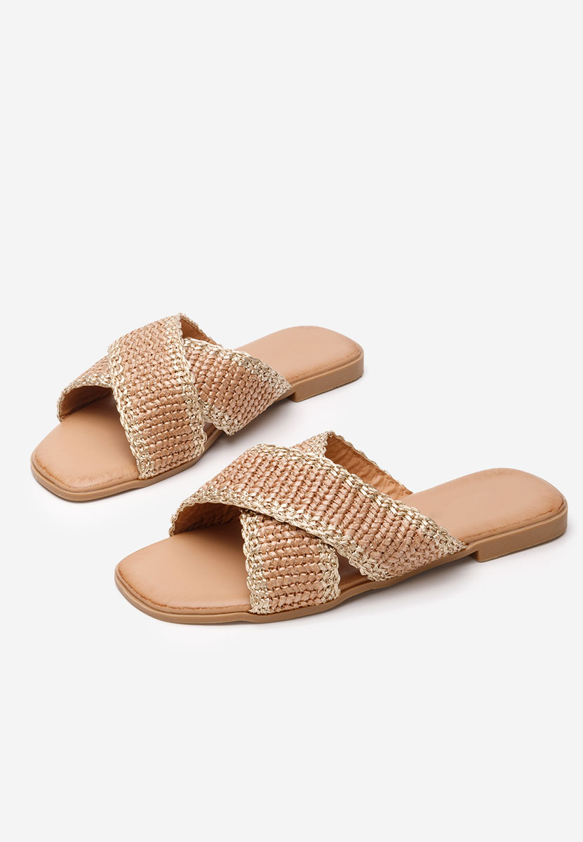 Jamira khaki sarok nélküli papucs