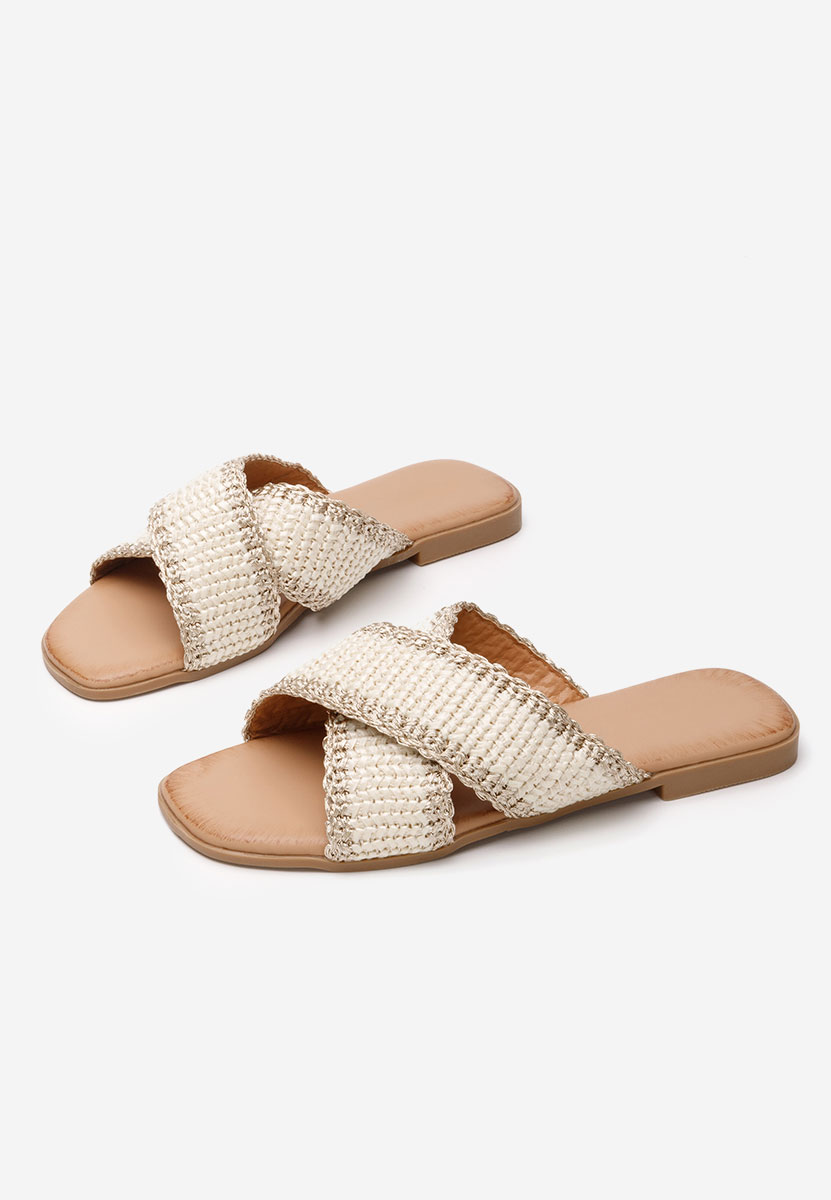 Jamira bézs sarok nélküli papucs