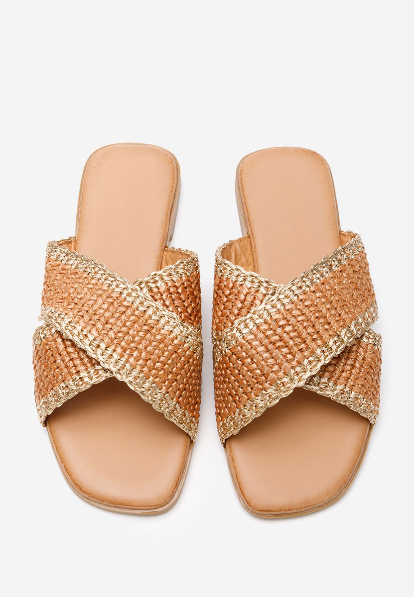 Jamira camel sarok nélküli papucs