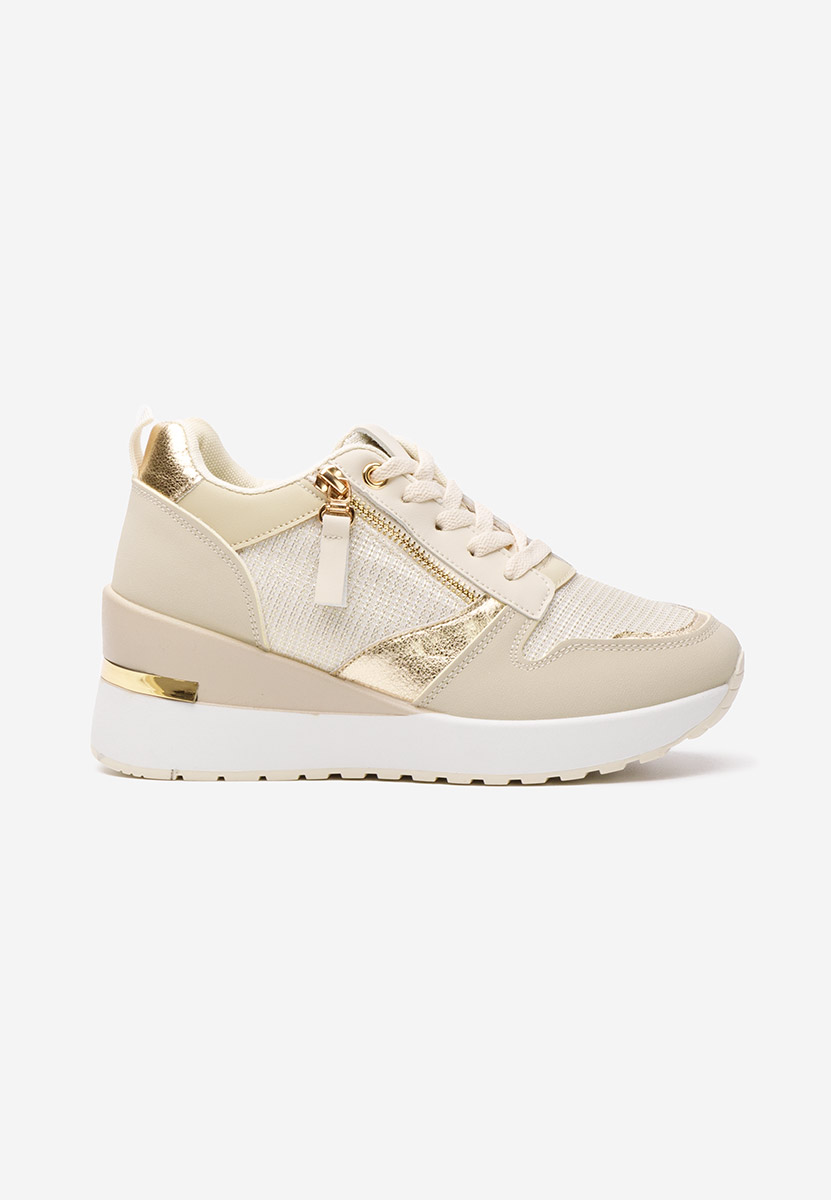 Zenna bézs platform sneaker cipő 