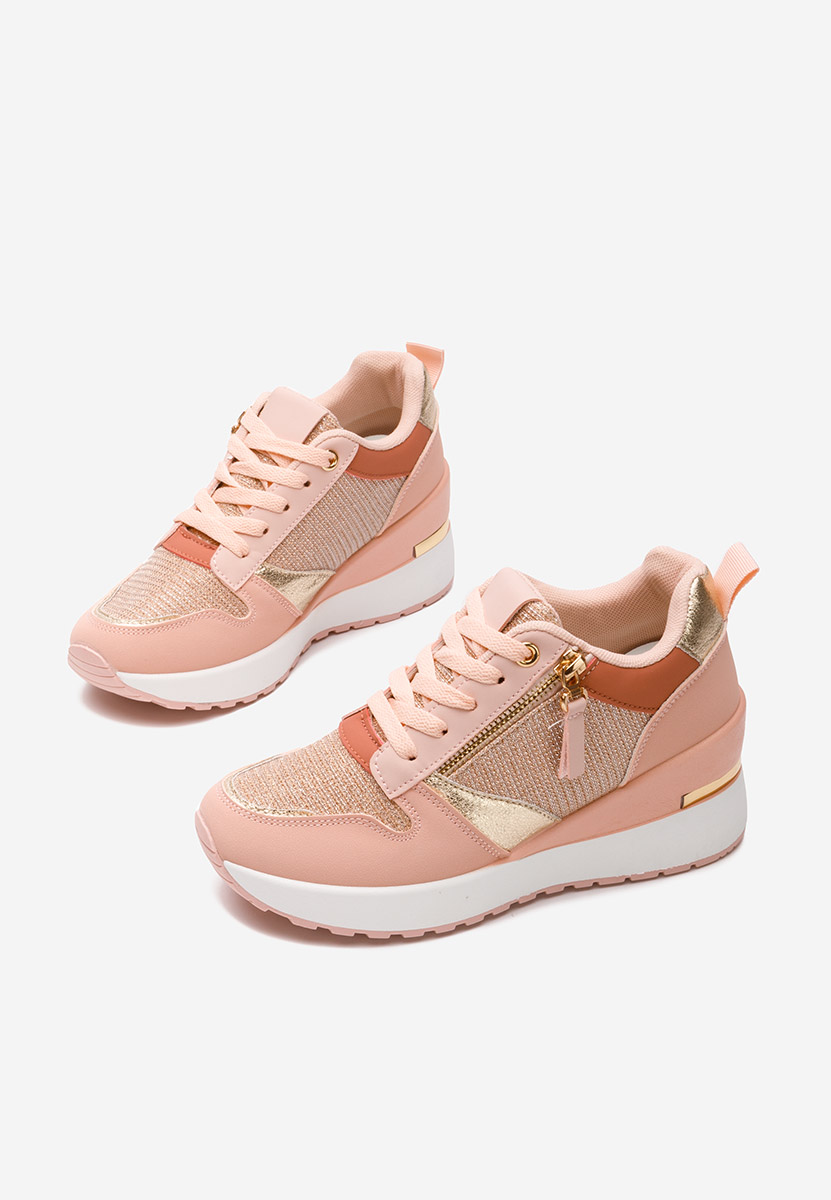 Zenna rózsaszín platform sneaker cipő 