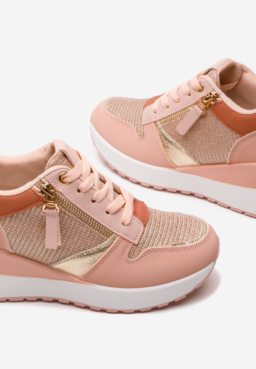 Zenna rózsaszín platform sneaker cipő 