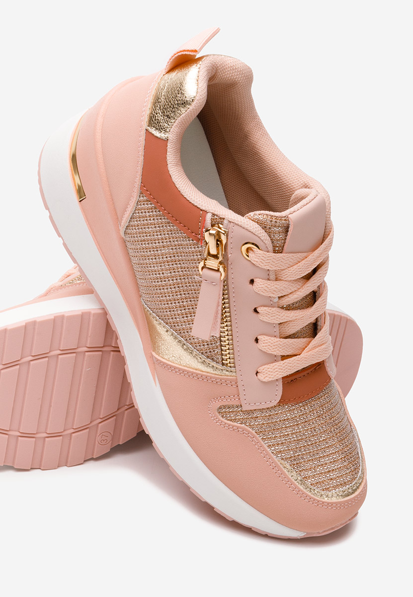 Zenna rózsaszín platform sneaker cipő 