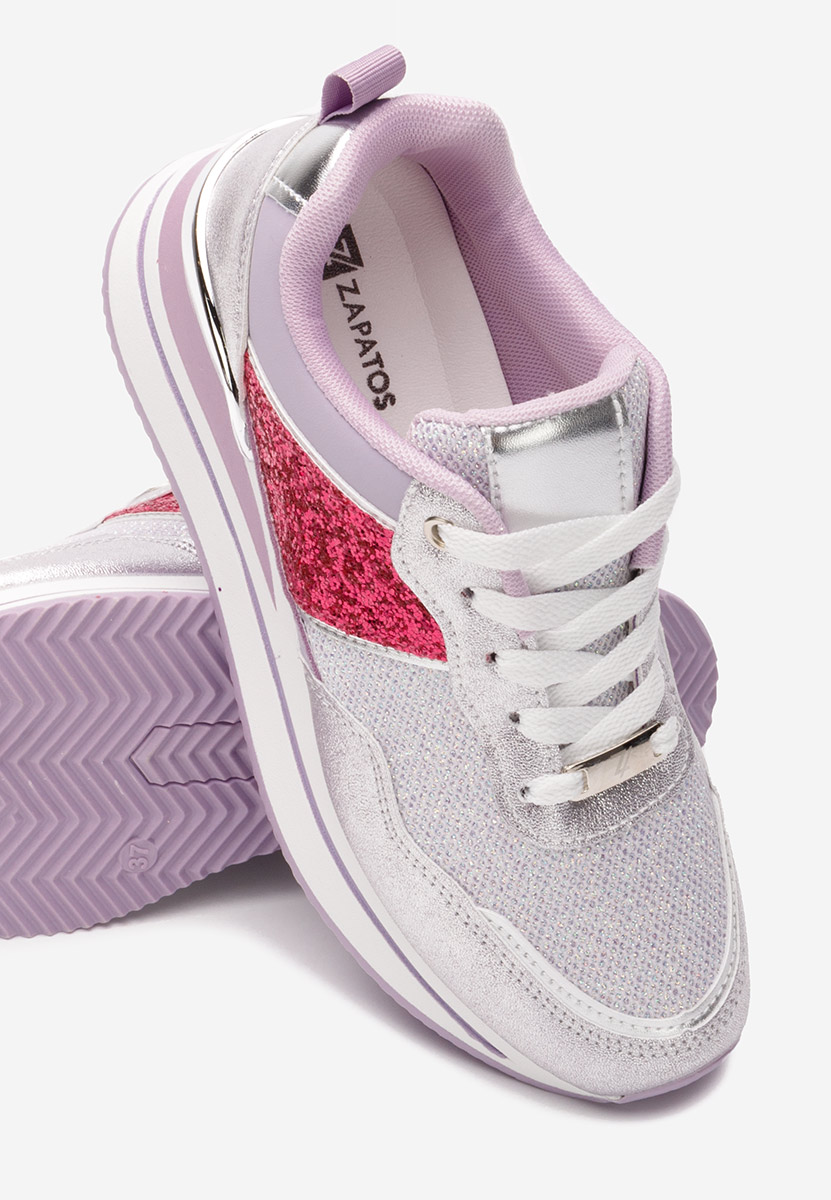 Hanifa lila telitalpú platform sneaker